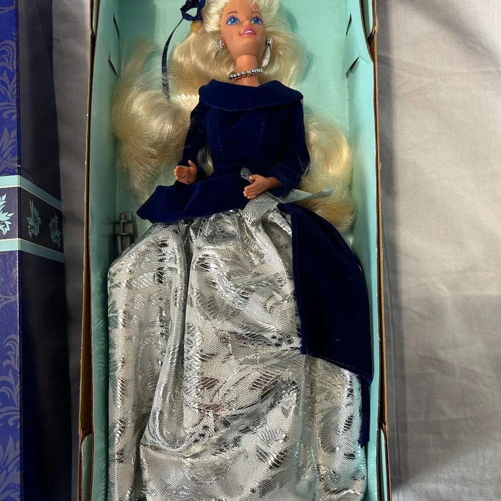 1995 Avon Winter Velvet Barbie Doll Collectible Holiday Vintage